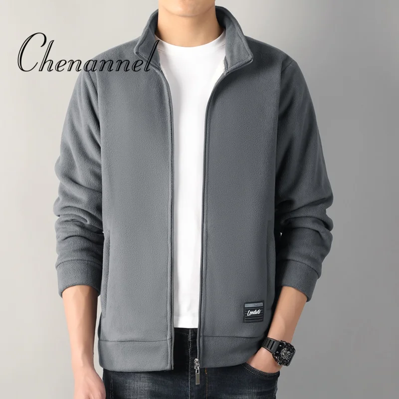 Middle Aged Stand Up Collar Jacket for Men in Spring and Autumn Thin and Versatile Business Casual Top Middle aged Spring Jacket