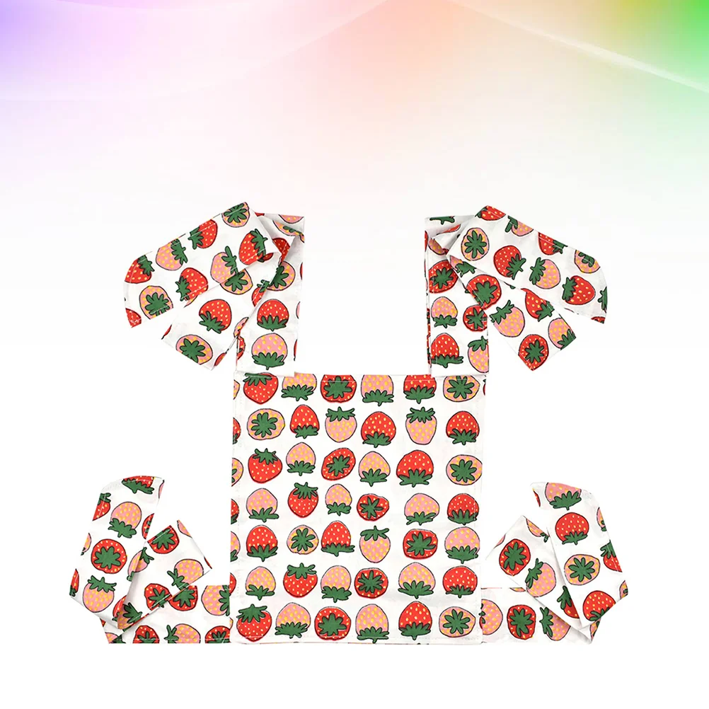 Children's Sling Cotton Baby Toy Cartoon Red Strawberry Pattern Shoulder Sling Baby Carrier