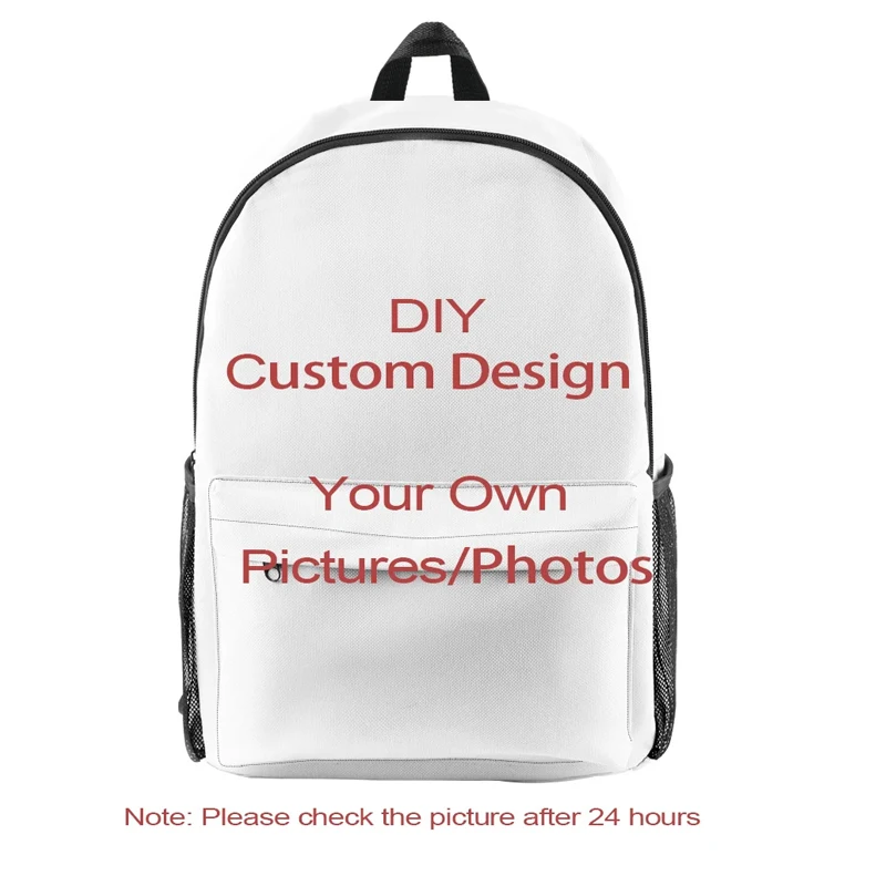 

New Personal Customize Backpack Oxford Cloth With Print Logo Custom Your Pictures Shopping Bags DIY Bags