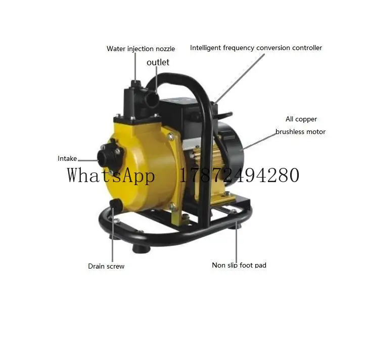 Brushless DC 3inch Agricultural Irrigation Large Flow Pump High Head Pump Solar Centrifugal Pump