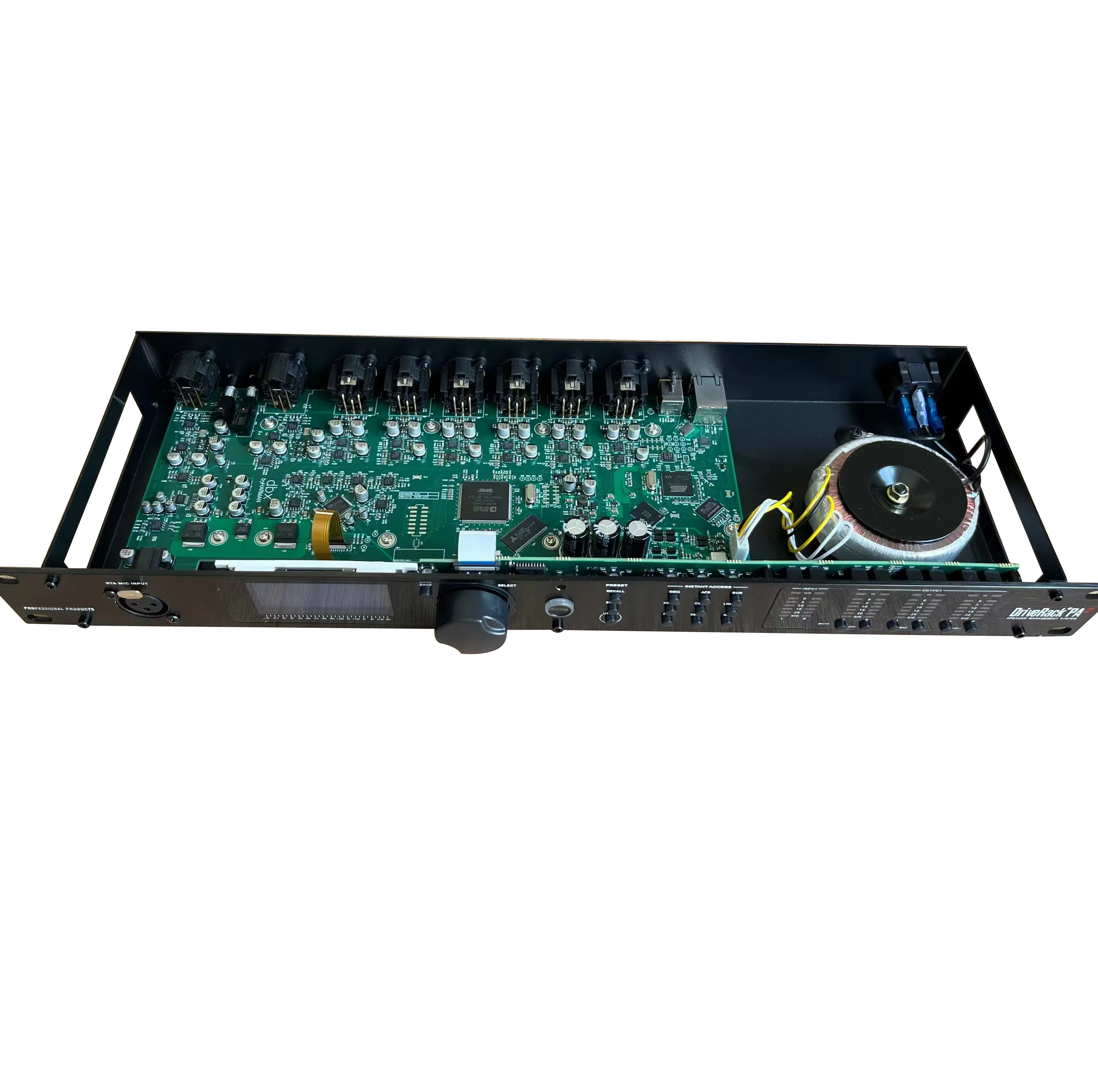 معادل الصوت الاحترافي DriveRack PA2 2 مدخل 6 مخرجات نظام إدارة مكبر الصوت البناء المعدني لصوت المسرح #3