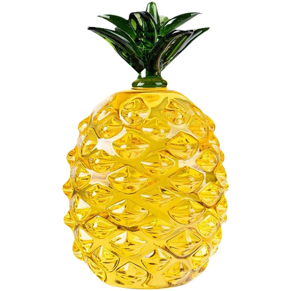 

Crystal Pineapple Decorations Decorative Statue for Home Figurine Artificial Display Sculpture Desk Ornament