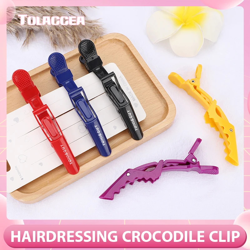 2/6Pcs/Lot Plastic Hair Clip Hairdressing Clamps Claw Section Alligator Clips Barber For Salon Styling Hair Accessories Hairpin