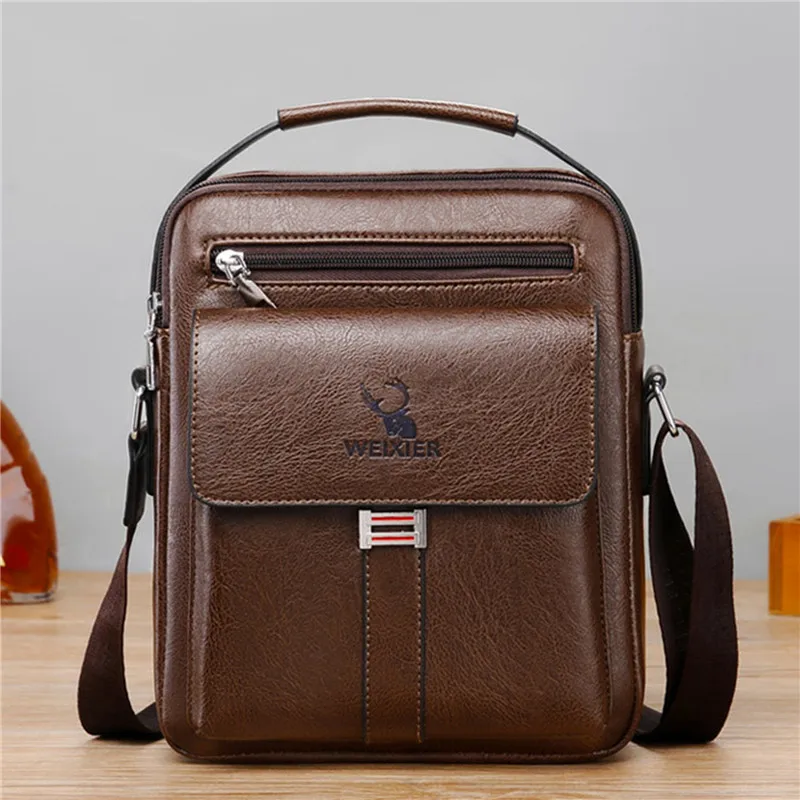 

Men's Crossbody Bag Men Shoulder Bags Zippers Handbags Large Capacity Artificial Leather Bag For Male Messenger Tote Bags남성용 메신저