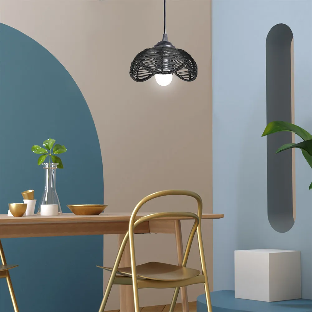 

2 шт. декоративных подвесных абажуров в стиле лотоса, ретро-абажуры в деревенском стиле для дома, кафе, ресторана, потолочных светильников