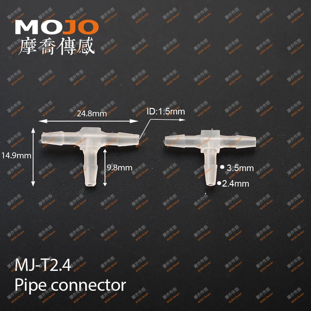 Conector de tubería tipo T de material MJ-T2.4PP 2026