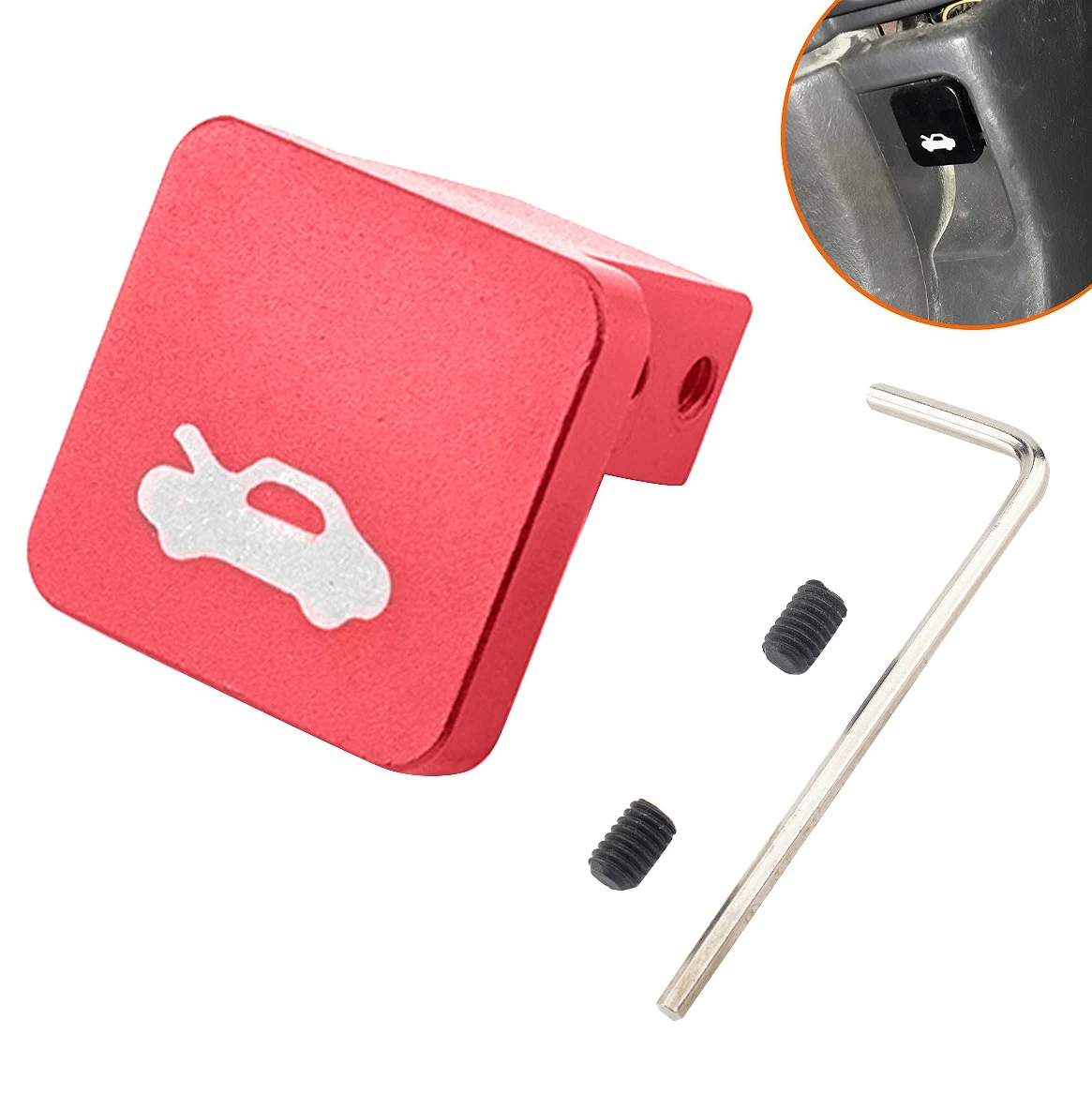 for Hood Release Latch Handle, Repair Kit, PERMA FIX 900, Fits Honda CIVIC, CR-V Red