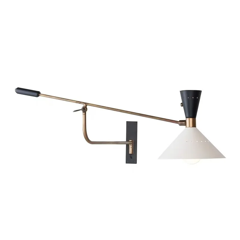 Nordic Creative Simple Wall Light Living Room Rotating Lamp Bedhead Bedroom Designer Italian Extremely Simple Wall Hanging Lamp
