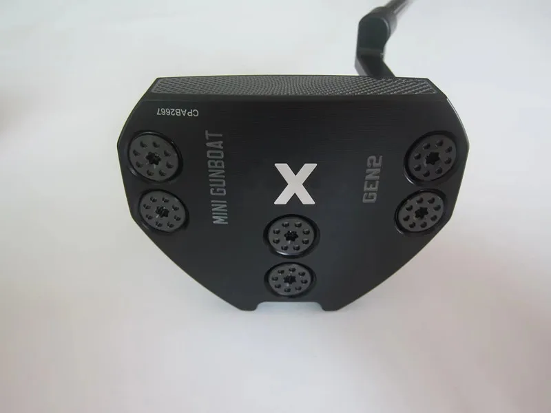

2025 new mini gunboat black golf putter 33/34/35 inch steel shaft with head cover free shipping