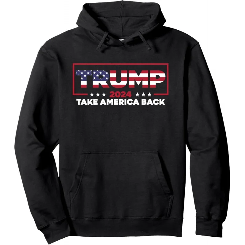 Donald Trump 2024 Take America Back Election - The Return Pullover Hoodie Loose unisex style