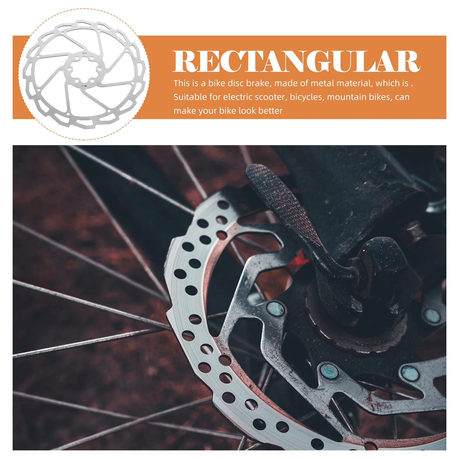 1Set Durable Metal Bike Disc Brake Universal Bicycle Mountain Cycling Supplies Practical Gift for Outdoor Enthusiasts