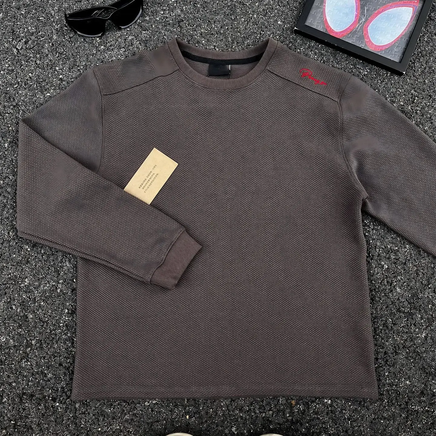 

Мужская толстовка Cleanfit Red Label с вышивкой, с длинным рукавом, базовый слой, повседневная, из полиэфирного волокна