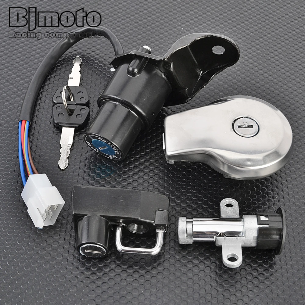 Ignition Switch Fuel Gas Cap Cover Seat Key Lock For Yamaha XV500 XV500S XV535 XV535S Virago 535 S 500 4R8-21308-00 6H-21308-01