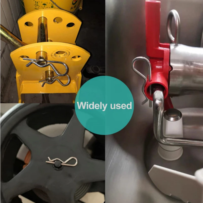 100pcs Boxed R-type Metal Pin, Stainless Steel Elastic Safety Pin Buckle Hardware Fastener, Used for Repairing Car Trailers