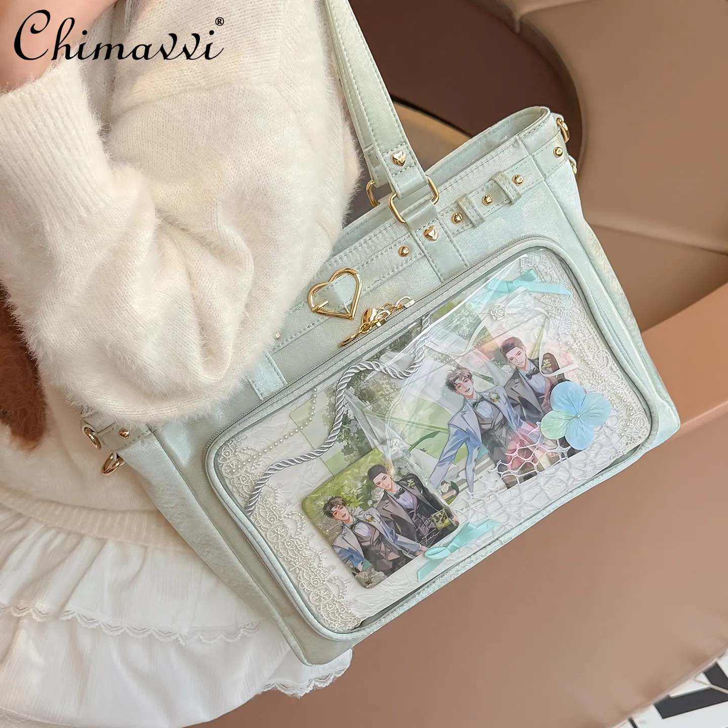 

Original Japanese Style Pain Bag 2026 New Daily Single Shoulder Crossbody Large Capacity OL Kawaii Girl Student Casual Handbag
