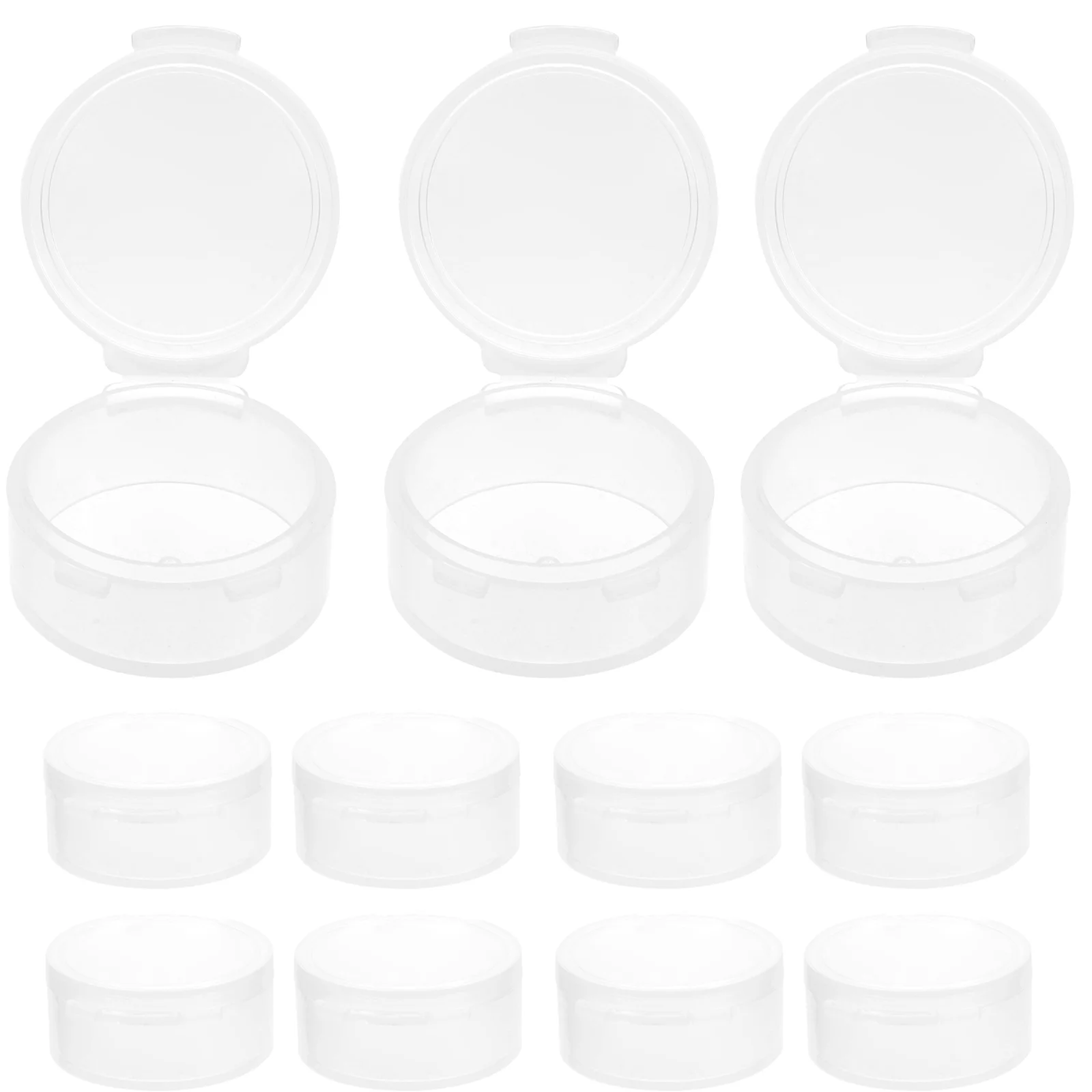 

10 Pcs Jewelry Packaging Opaque Opp Box Cardboard Plugs Clear Airtight Earplug Containers Cable Pill Boxes with Cover Travel