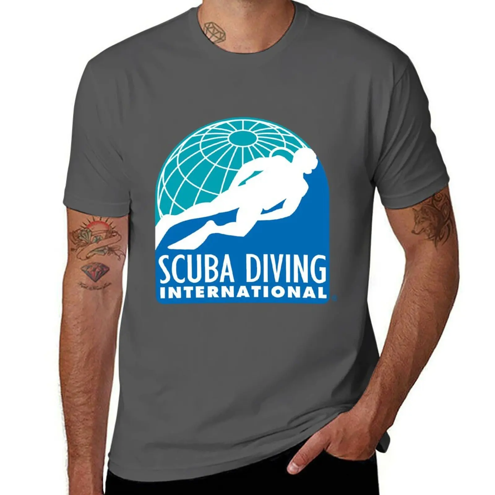 

Scuba Diving International (SDI)-Official Logo T-Shirt Everyday Wear Basic Short Sleeve Top