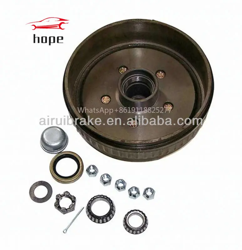 High quality factory direct sale Electric Brake plate & hub drum 1500kg trailer Axle parts Trailer accessories for rv use