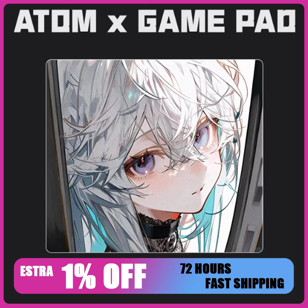 

Игровой коврик для мыши ATOM Resin, для FPS, скорости и точности, нескользящий, водонепроницаемый, для CSGO, APEX, Valorant, аксессуары для ПК, подарки