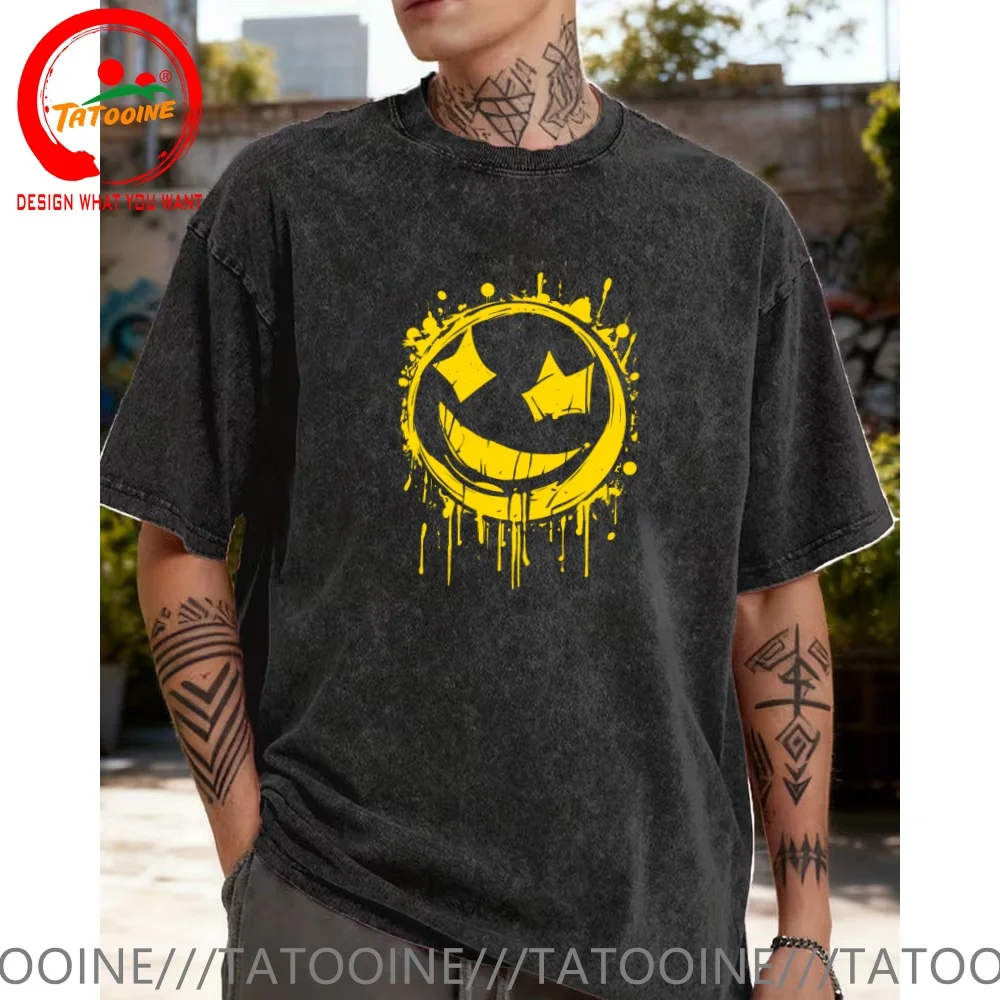 

Funny Design Humor Smile Face Shirt Men Fashion Trendy Casual Clothing Stylish Tops Tee Shirt Leisure Tshirt Men's T-Shirt