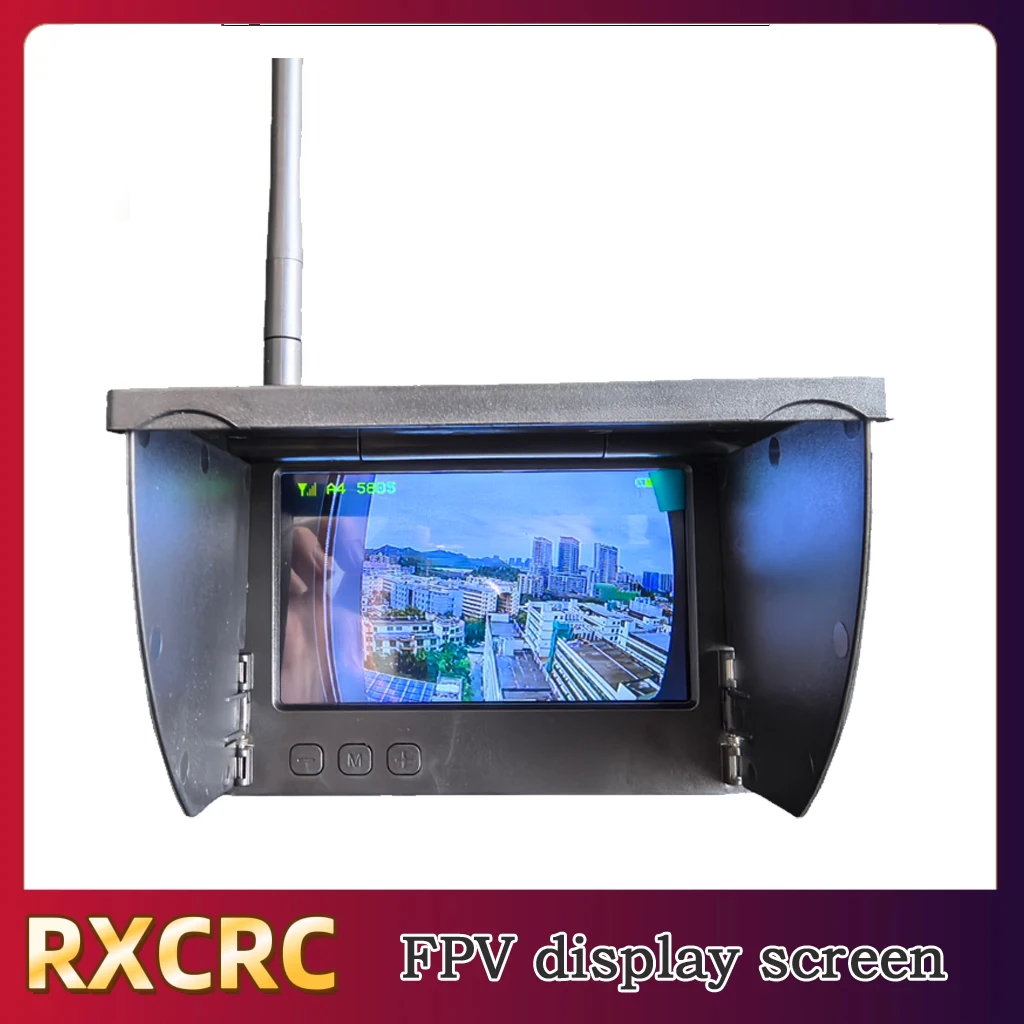 RXCRC 5.8G 56CH 4.3 Inch IPS Display screen 480x272 Auto Search FPV Monitor Build-in Battery For RC Multicopter FPV Drone Part