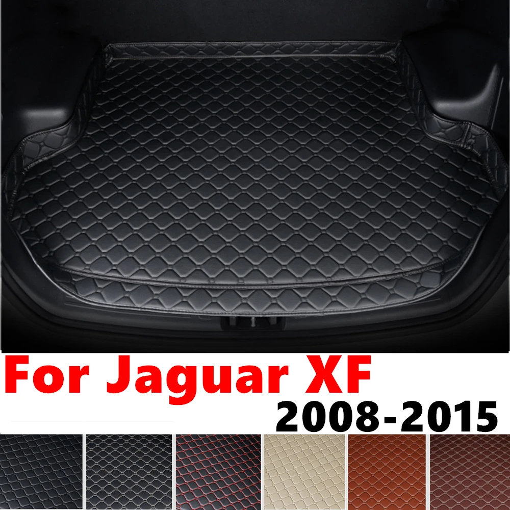 High Side Car trunk mat for Jaguar XF 2015 2014-2008 Tail Boot Luggage Pad Rear Cargo Liner Protect Cover Interior Accessories