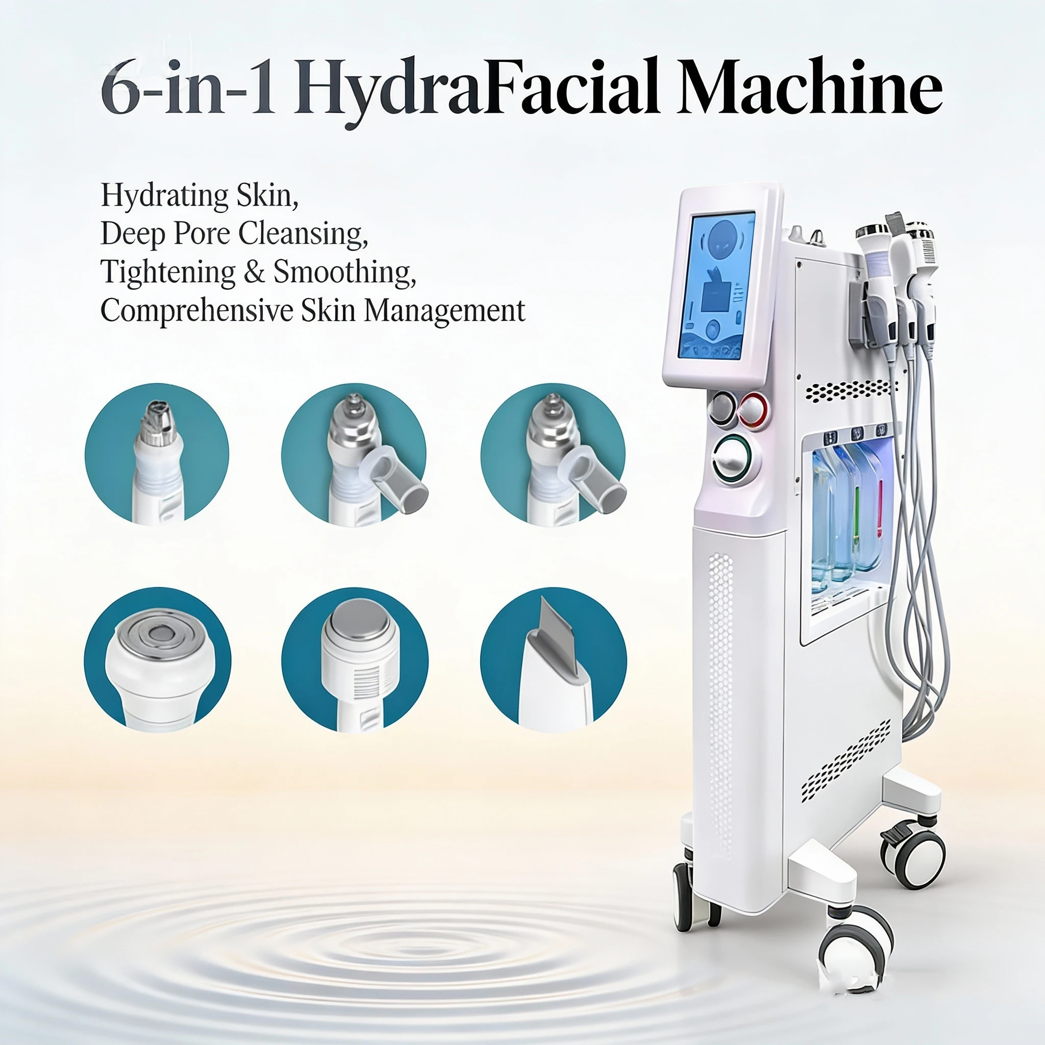 

Комплексное устройство для ухода за кожей Big Bubble для глубокой очистки, отбеливания и использования в салоне красоты