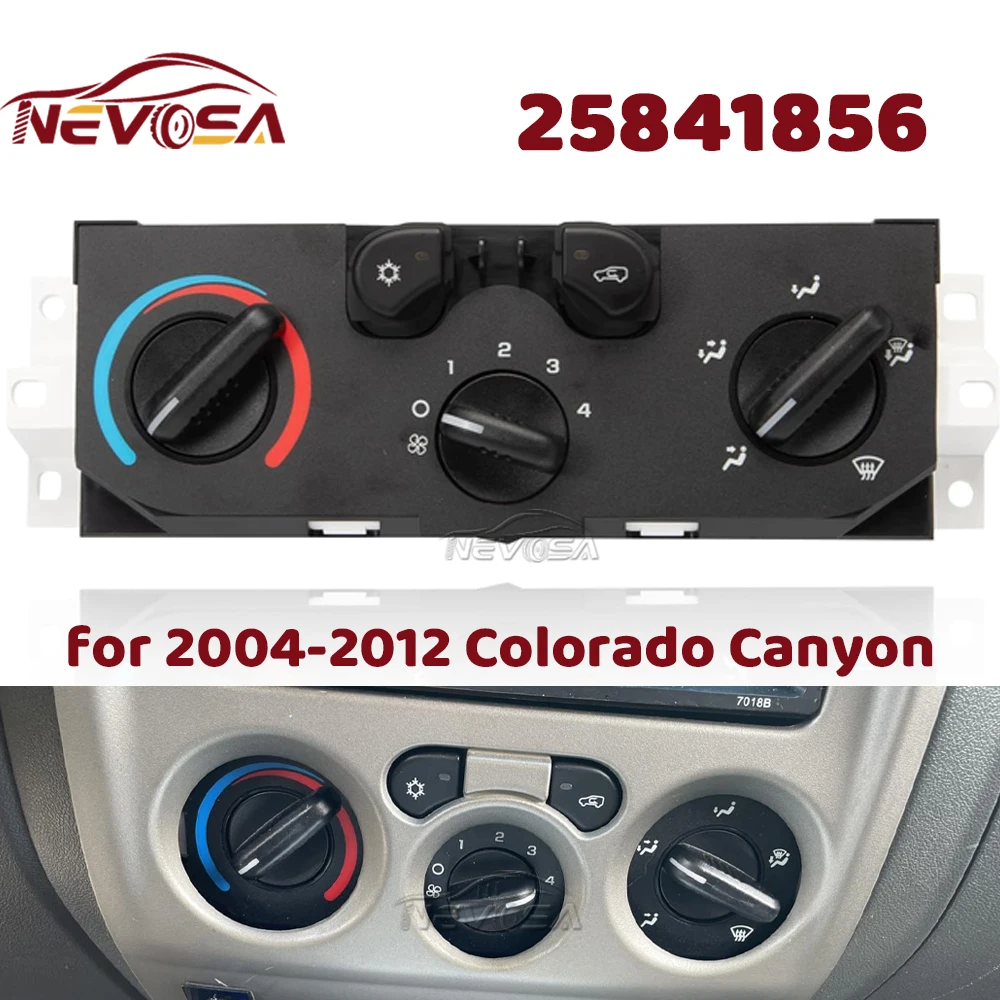 

HVAC Climate Control Module A/C Air Heater Conditioning Switch Panel For 2004-2012 Chevy Chevrolet Colorado GMC Canyon 25841856