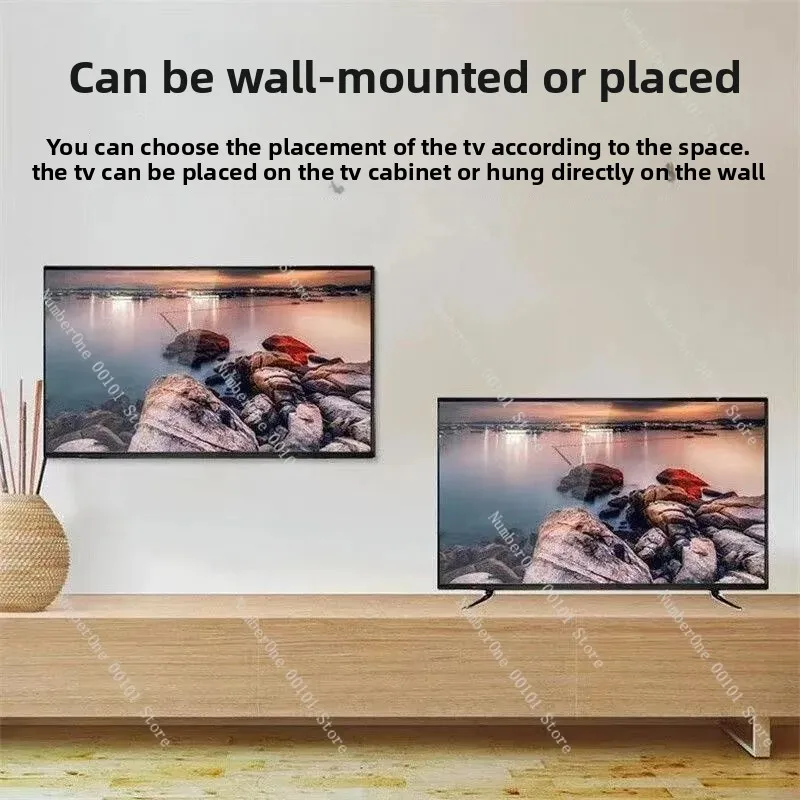 Frameless Ultra HD Smart TV, AI Android Voice Control HDR10+, Living Room Home Theater Entertainment