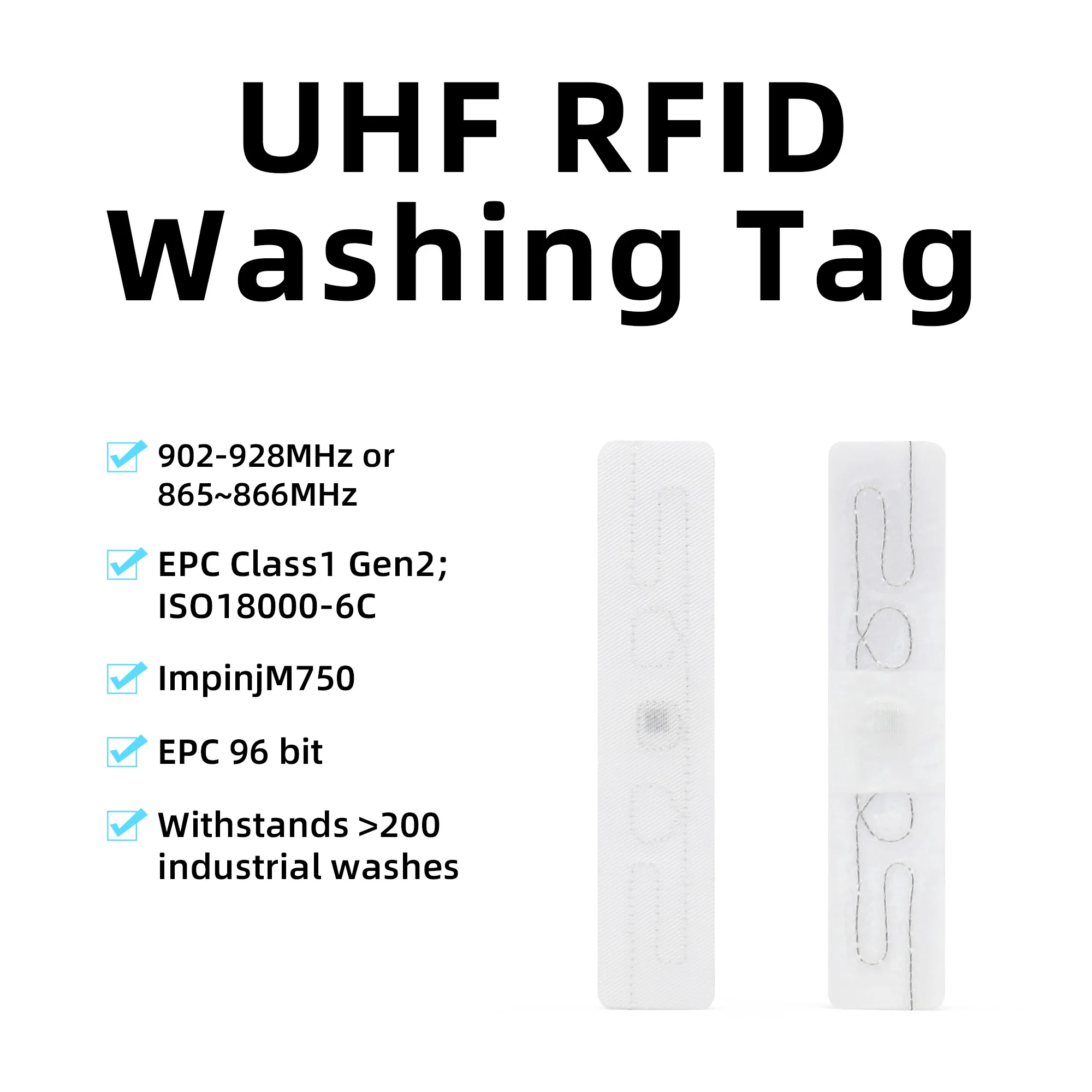 

10 шт. стираемые этикетки с дальним расстоянием чтения RFID UHF soft Wash электронные метки 845 ~ 950 МГц более 200 срочная стирка надежная жизнь