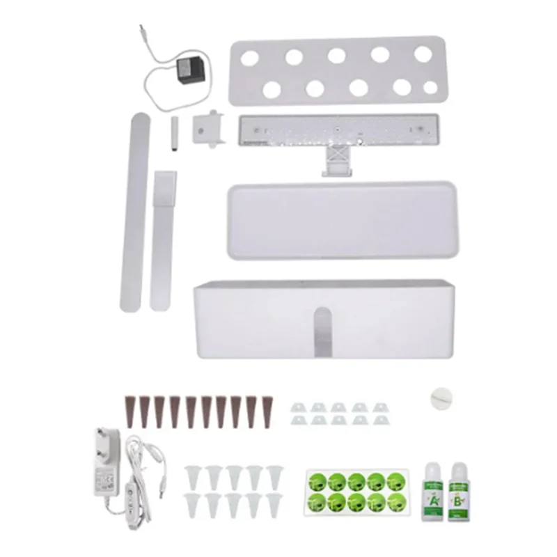 AF90-Hydroponics Growing System Automatic Timing Indoor Garden Kit 9 Pods Height Adjustable 15W LED Grow Lights EU Plug