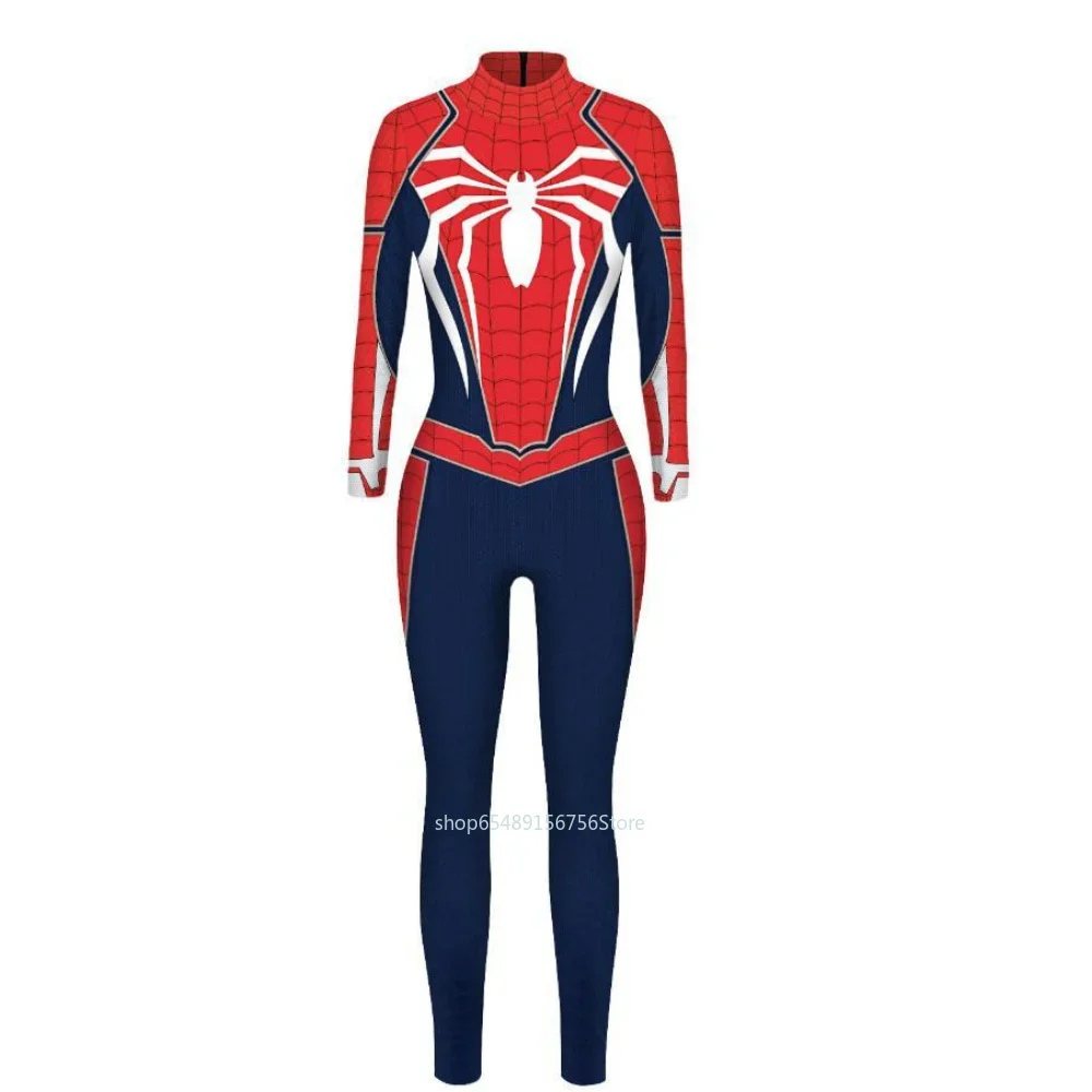 Woman Jumpsuit Sexy Suit Spiderman Iron Man Cosplay Costume Venom Gwen Adult Bodysuit Superhero Halloween Carnival Gift