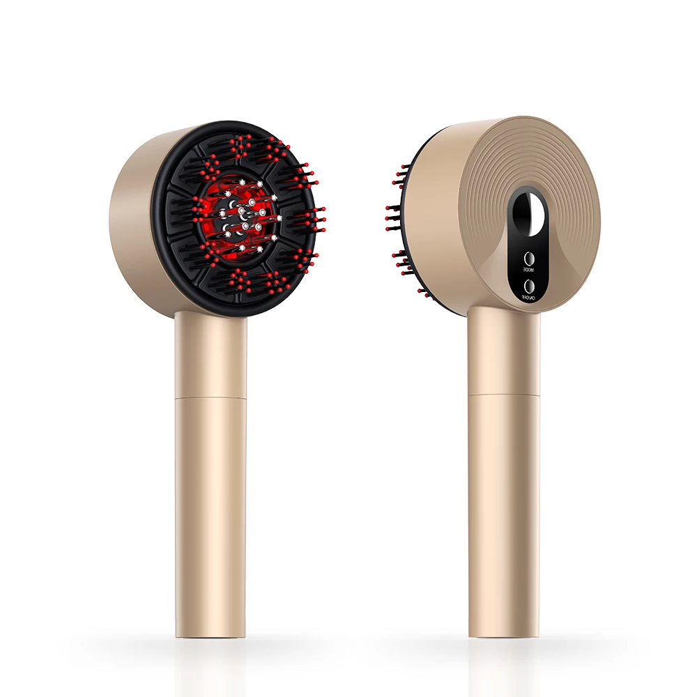 

OEM Anti Hair Loss Tool - Electric Red Light Comb EMS Scalp Massagr Warm Compress Oil Applicator For Hair Growth