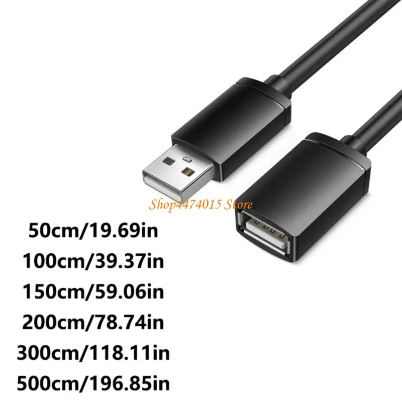 K1AA USB2.0-Verlängerungskabel USB Männlich zu Frauen für Festplatten- und Peripheriegeräte USB-Kabel 0,5-5meter