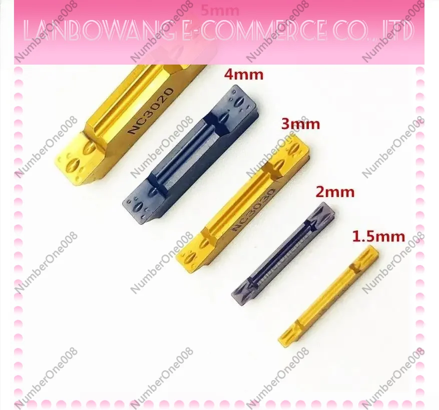 1Pc150 MGMN200  MGMN250  MGMN300 MGMN400 MGMN500  MGMN600 NC3020 / 3030 / PC9030 Slotted Cutting Carbide Blade Lathe Tool Tungs
