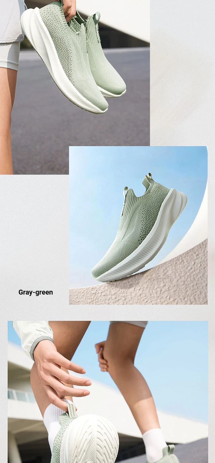 361 Degrees Fengye 5.0 Slip-On-Laufschuhe, leicht, verschleißfest, stoßdämpfend, atmungsaktiv, weiche Sohlen-Sneaker 672632242 – Detail 14