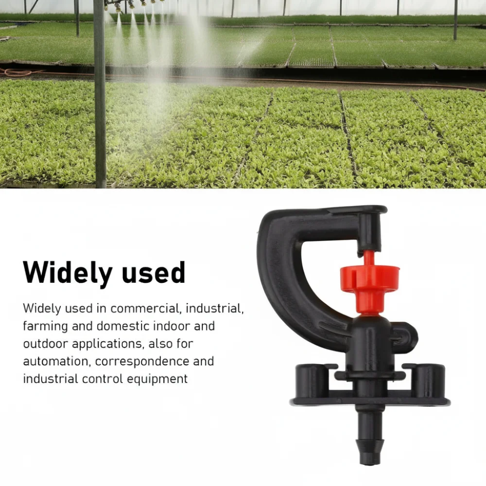 20pcs Durable G Type Atomizing Nozzles PP Fits 4/7mm Hose Suspended Nozzle Misting Nozzles Greenhouse Humidification