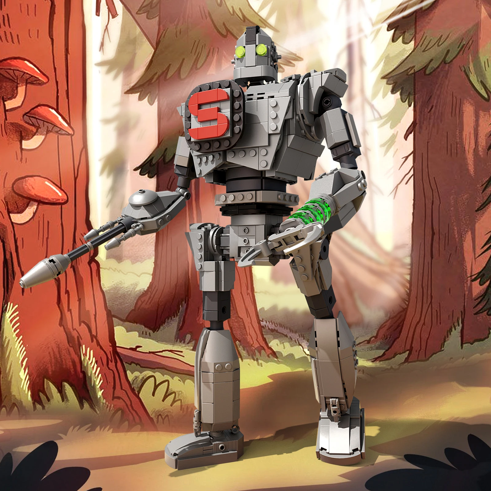 MOC 로봇 자이언츠 메카 빌딩 블록 세트, 영화 피규어 모델 컬렉션, 883 조각 벽돌 장난감, 어린이 성인용 생일 선물