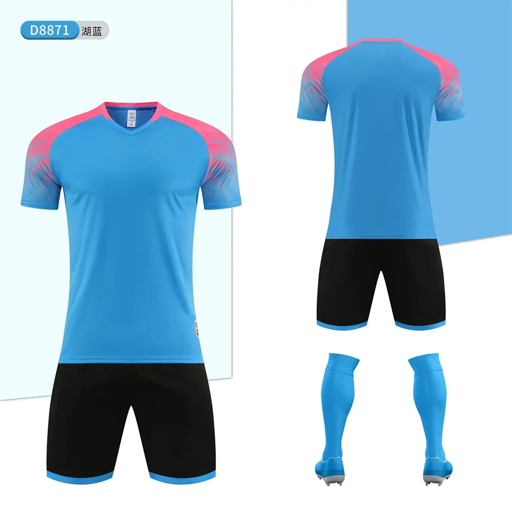 كبيرة الحجم الكبار قمصان كرة القدم مجموعات الرجال الصيف كرة القدم البلوز شخصية مخصصة الحروف رقم اسم تي شيرت