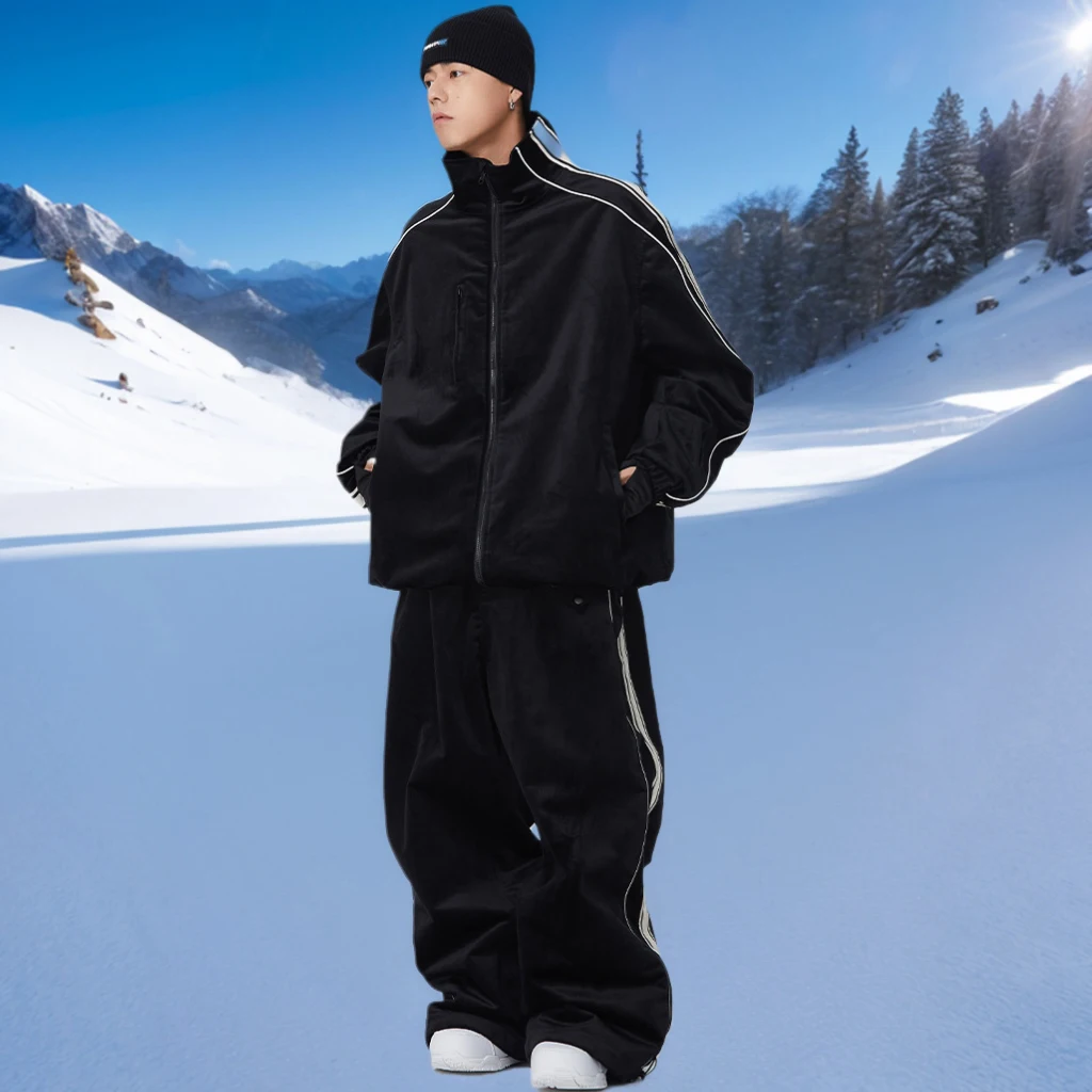 Conjunto de Snowboard para hombre y mujer, traje deportivo a prueba de viento, chaqueta, pantalón, ropa de nieve, montaña al aire libre, novedad de 2025