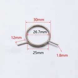 1.8x30x12mm Anti-theft Door Lock Torsion Spring Repaired Metal Coil Replacement Accessories Parts for Electronic Locks Handle
