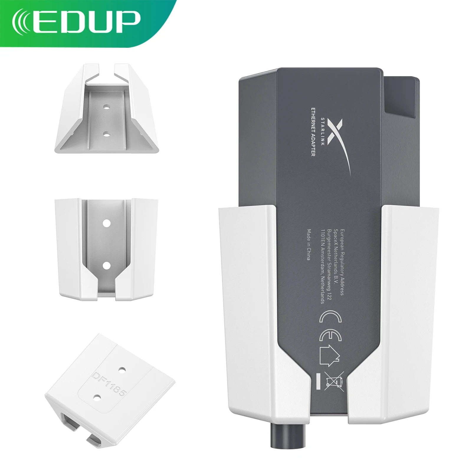 EDUP WT-DF1185-W 1PCS High Quality Starlink Ethernet Adapter Holder Bracket Waterproof Easy Installation