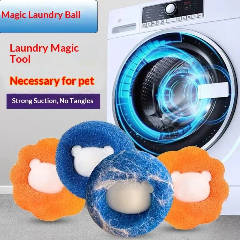 Reusable Laundry Pet Hair Remover Balls Washing Machine Lint Catcher For Dog Cat Fur Clothes Fluff Household Cleaning ToolAliExp