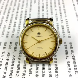 Stock Manual Old Mechanical Watch Send with Black Leather for Men Hand Wind Wristwatch Man Reloj Elegant Orologio Male Clock