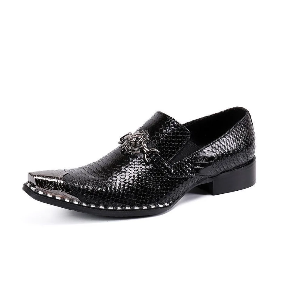 Sapatos Oxford de couro envernizado masculino, vestido formal de negócios, terno moderno italiano smoking