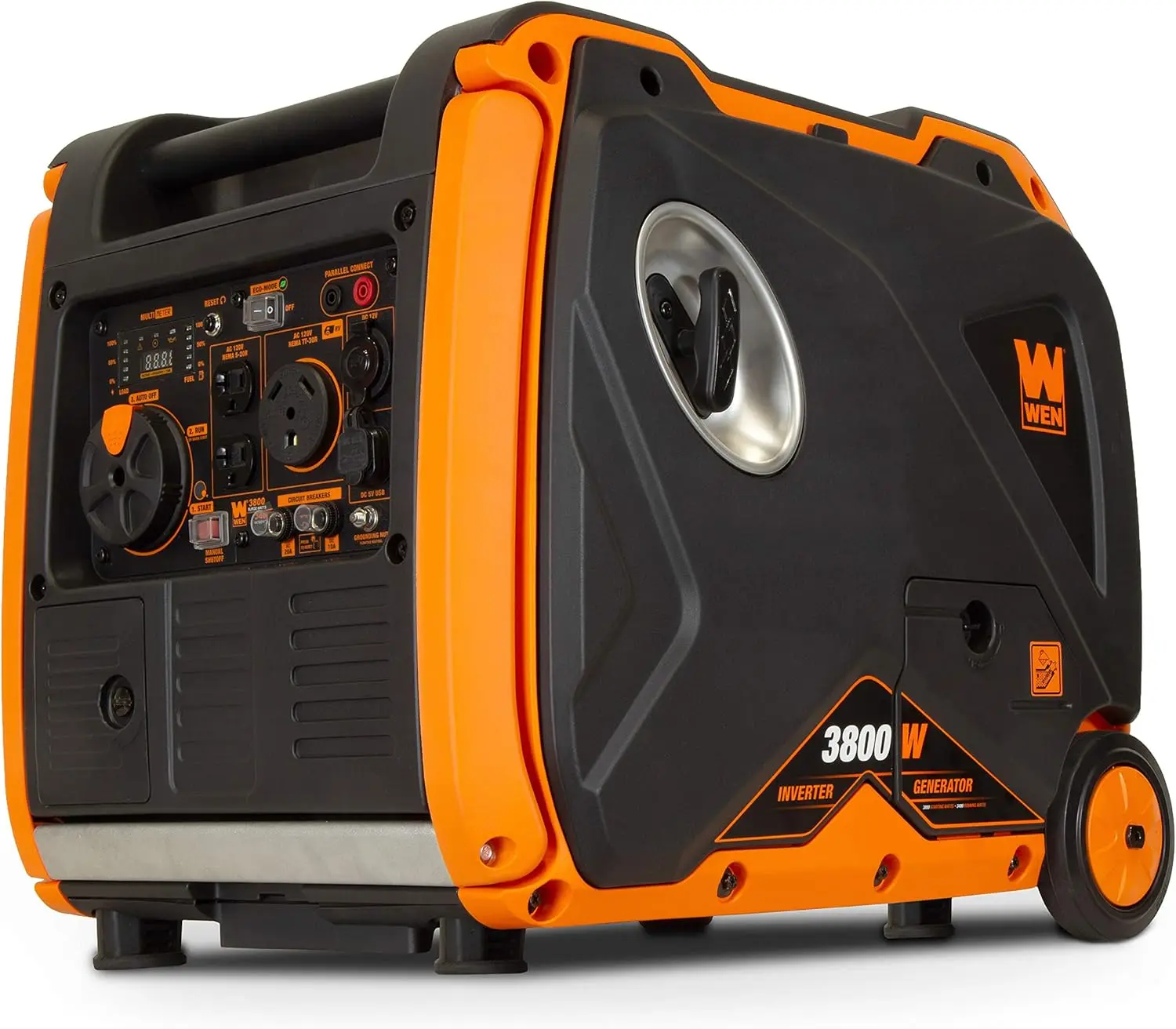 

WEN 3800-Watt Inverter Generator, Electric Start, RV-Ready, Portable and Super Quiet with Fuel Shut-Off (56380i)