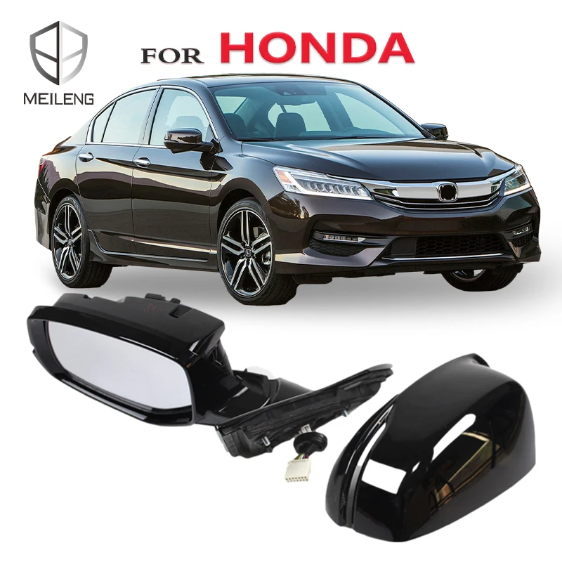 MEILENG car mirror 76208-T2J-H11 14 pin with camera door side OEM auto body parts for Honda Accord CR 2014 2015 2016