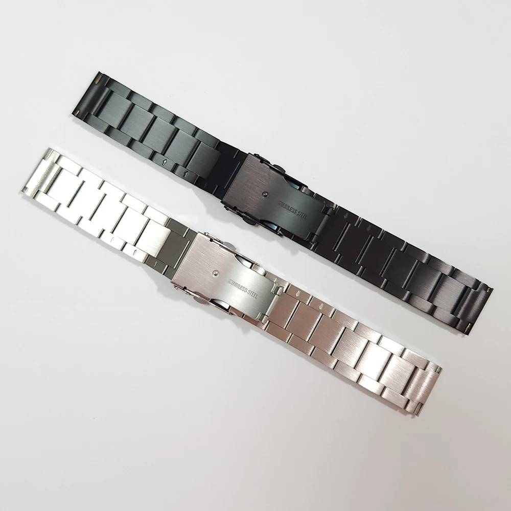 24mm 22mm 20mm Watchband For Ticwatch Pro 5 Metal Strap Stainless Steel Band For Ticwatch Pro 3 Ultra GPS LTE/GTX/E3 Bracelet