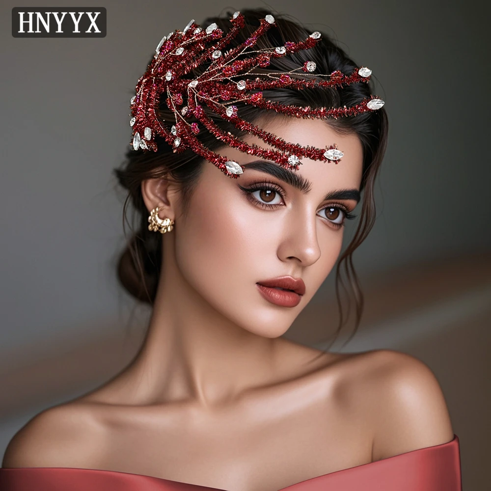 

YouLaPan Bridal Wedding Simulation Feather Headdress Handmade Diamond Exquisite Ladies Banquet Party Hair Accessories YXA376