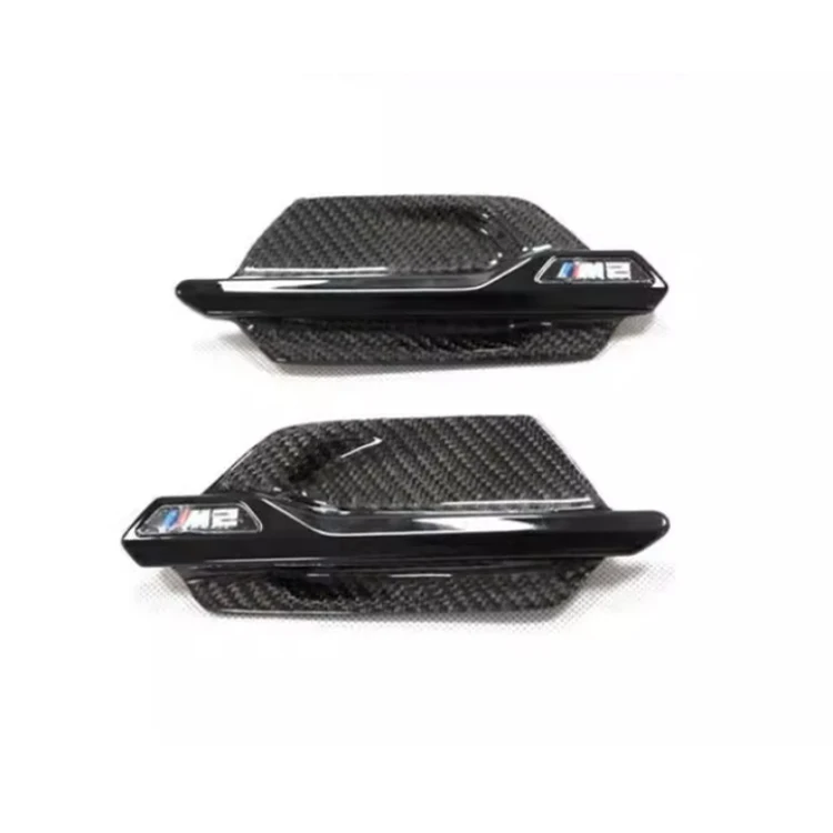 

The carbon brazing dimension decorative tuyere of automobile front fender is suitable for BMW M2/M2C.